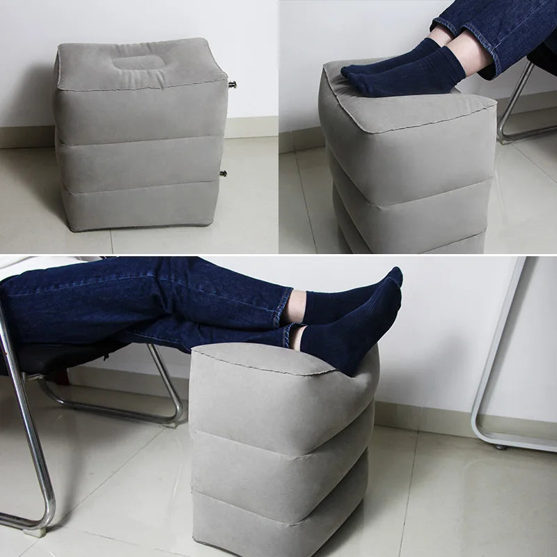 Inflatable Foot Rest Pillow for Travel