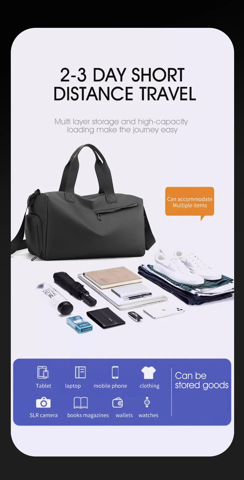 Waterproof Bag with Shoe Compartment